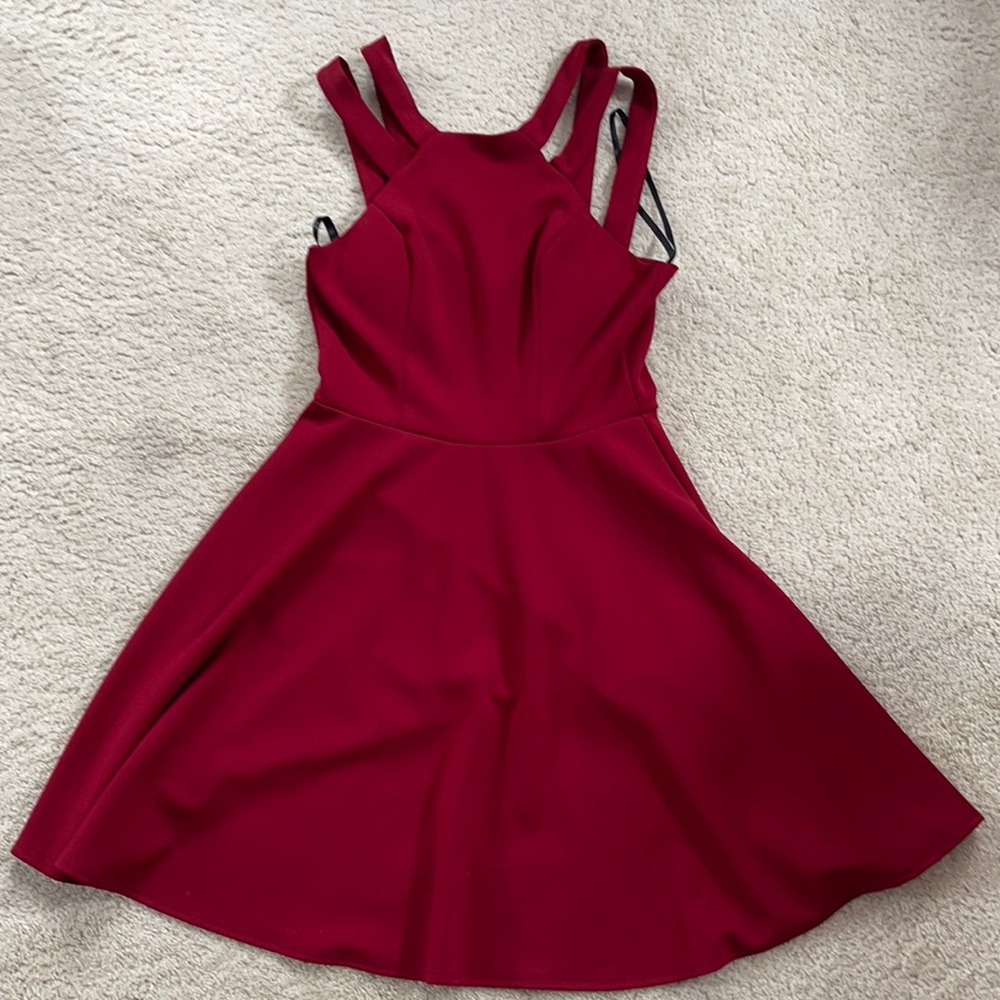 Red Formal Skater Dress